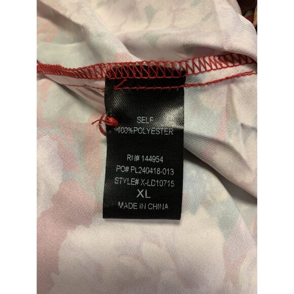 NWT Plus Size Wine Floral Puff Sleeve Baby Doll Maxi Dress XL Feminine Romantic - Picture 9 of 10